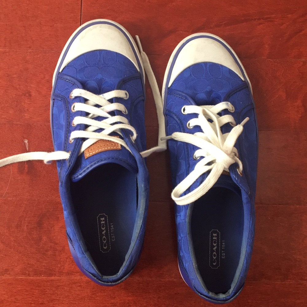 COACH blue sneakers